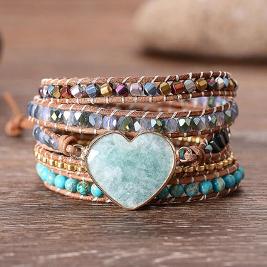 Love Without End Amazonite Wrap Bracelet-Your Soul Place